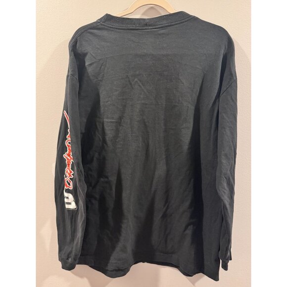 VTG Dale Earnhardt Jr. #8 Budweiser NASCAR LS Shirt XL Black Competitors View - Picture 2 of 8